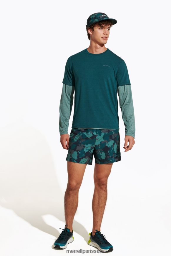 Merrell t-shirt de tous les jours avec tencel (jms26443-325) 400HN149 vêtements mousse de mer Hommes