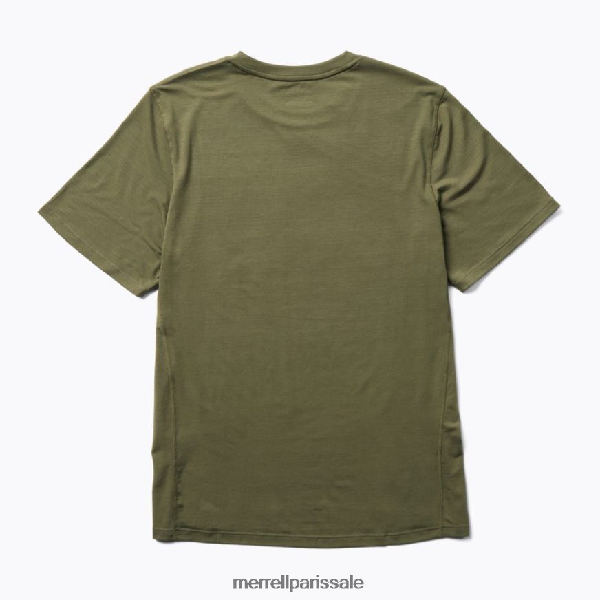 Merrell t-shirt de tous les jours avec tencel (jms26443-326) 400HN150 vêtements olive poussiéreuse Hommes