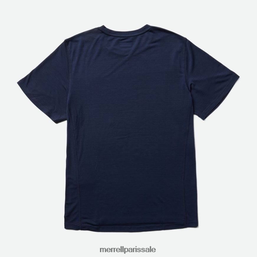 Merrell t-shirt de tous les jours avec tencel (jms26443-353) 400HN155 vêtements marine Hommes