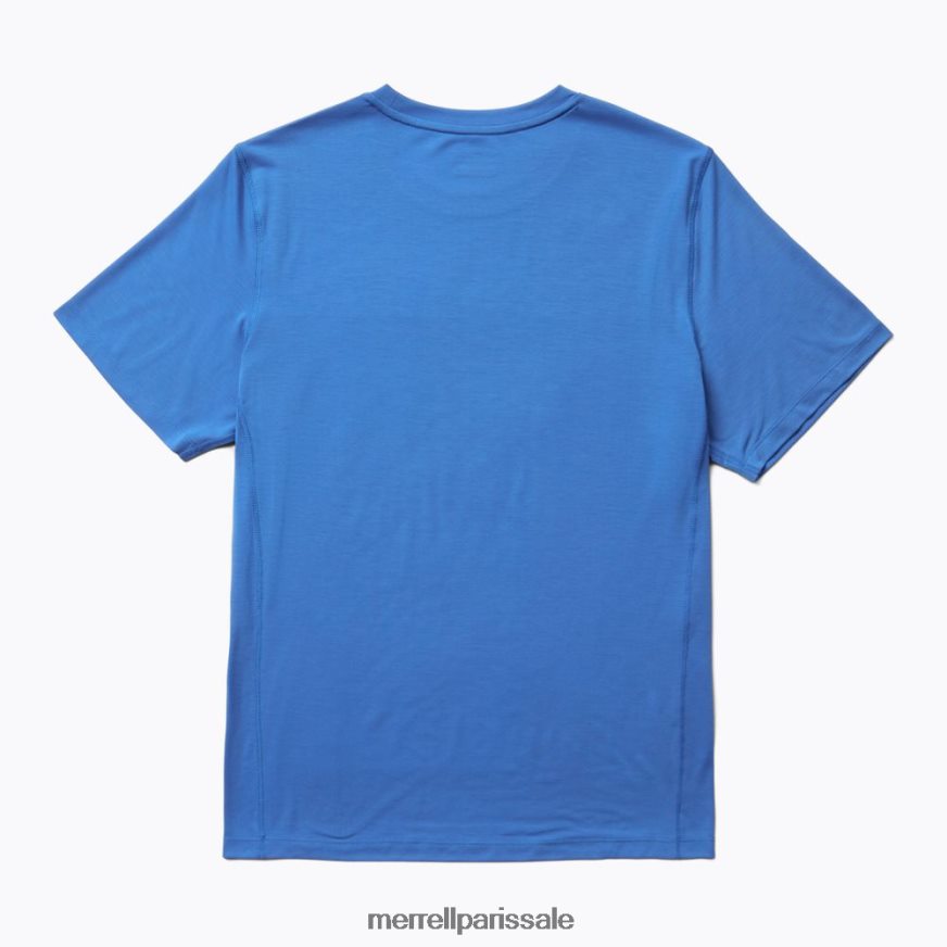 Merrell t-shirt de tous les jours avec tencel (jms26443-439) 400HN148 vêtements bleu victoria Hommes