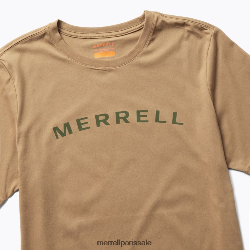 Merrell t-shirt à manches courtes avec inscription verbale (jms26332-176) 400HN586 vêtements teinte sépia Hommes