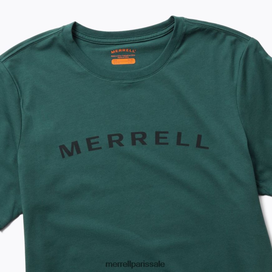 Merrell t-shirt à manches courtes avec inscription verbale (jms26332-325) 400HN585 vêtements mousse de mer Hommes