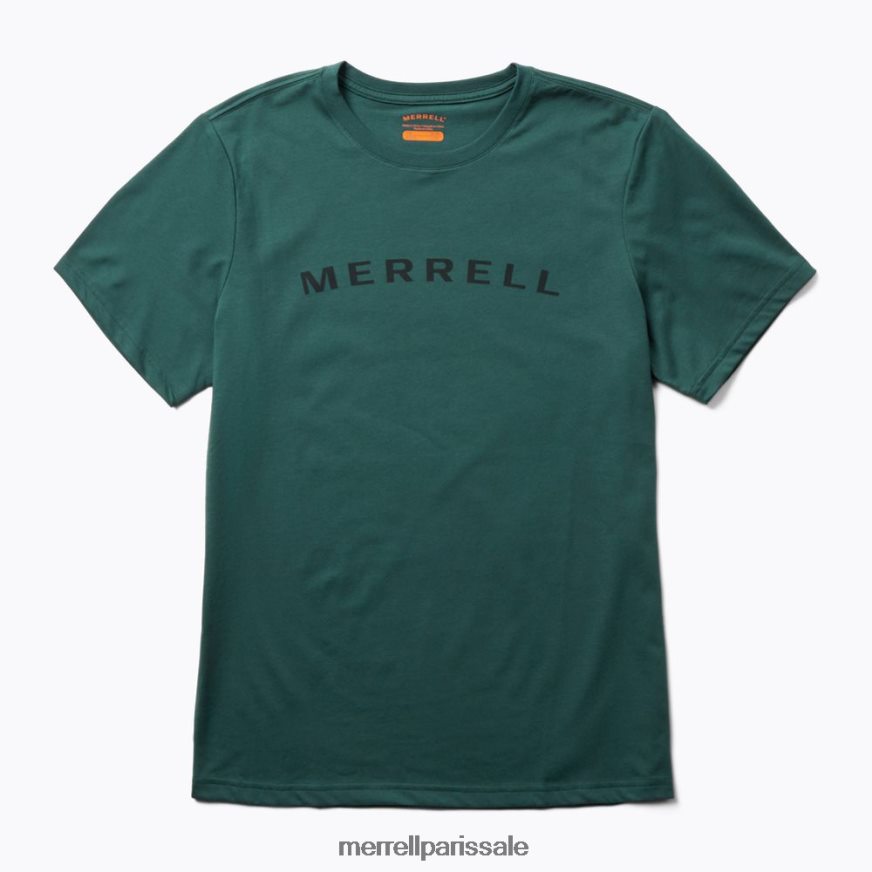 Merrell t-shirt à manches courtes avec inscription verbale (jms26332-325) 400HN585 vêtements mousse de mer Hommes