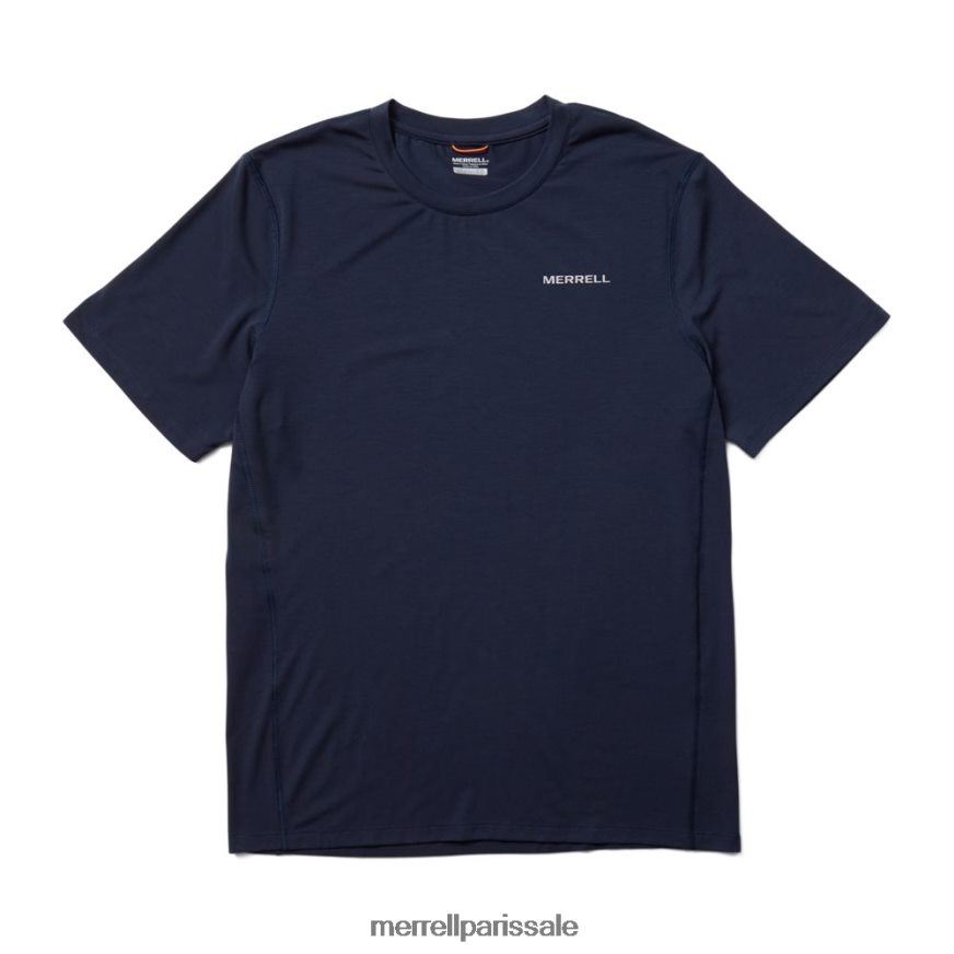 Merrell t-shirt à manches courtes en tencel (jms26065-353) 400HN391 vêtements marine Hommes